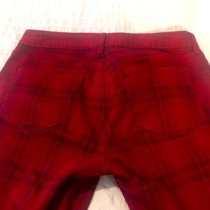 Red Plaid jeans